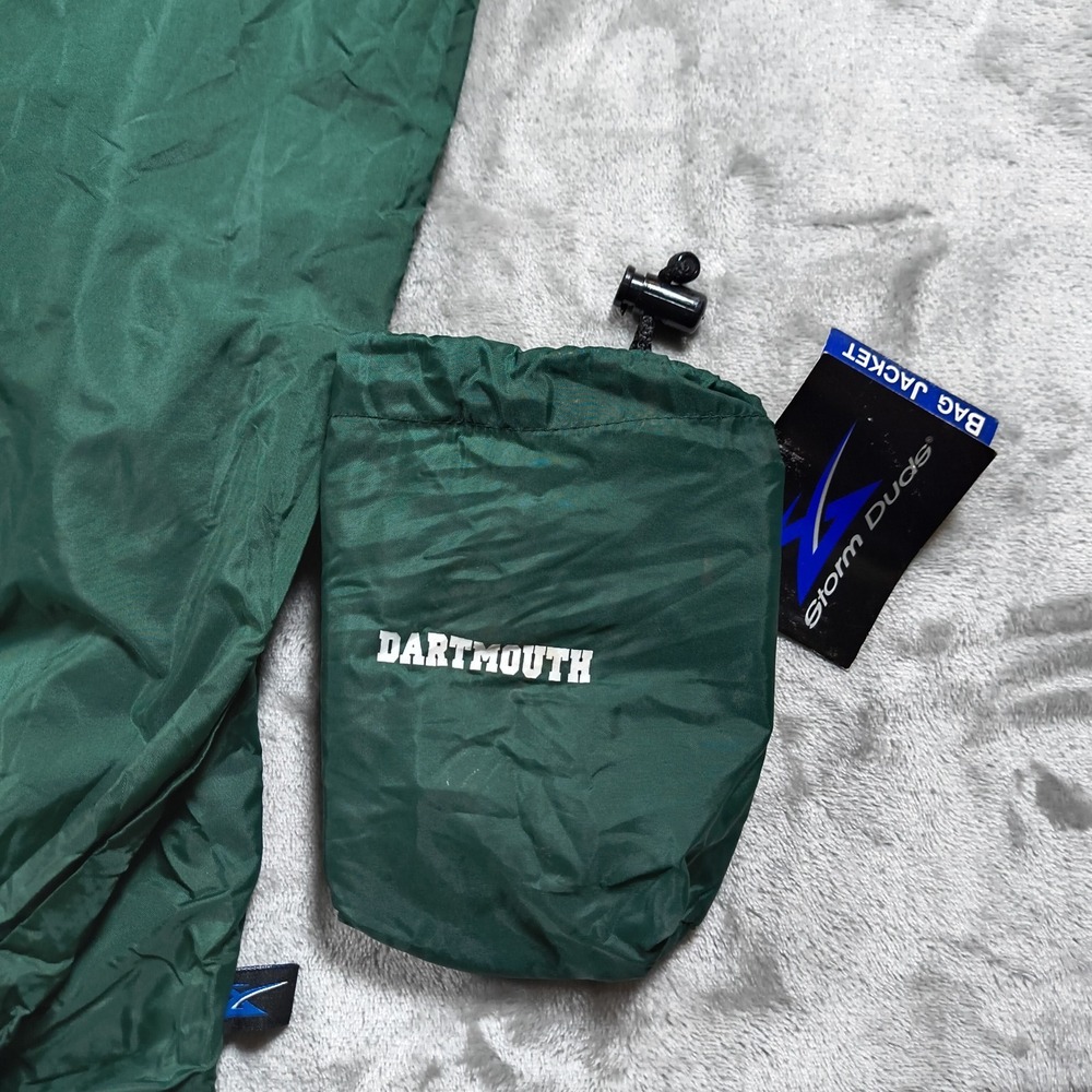 Vintage Dartmouth Storm Duds Rain Jacket Men XL Anorak Packable Pullover New - Picture 13 of 16